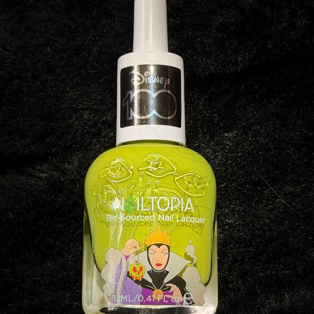 Disney Nailtopia Evil Queen Nail Lacquer in Bright Yellow-Green Limited Edition